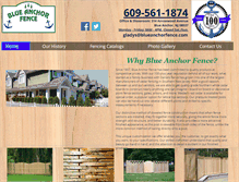 Tablet Screenshot of blueanchorfence1.com